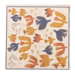 Serviette en papier Anniversary, lot de 20, Jaune