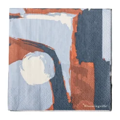 Serviette en papier Arty, lot de 20, Bleu