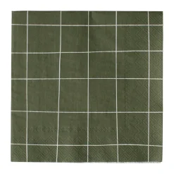 Serviette en papier carrée 33x33 cm Lot de 20, Green