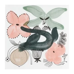 Serviette en papier Kukkamaa 33x33 cm, lot de 20, Vert