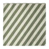 Serviette en papier Stripe 33x33 cm lot de 20, Vert