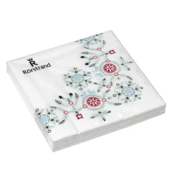 Serviette en papier Swedish Grace Winter Lot de 20, blanc