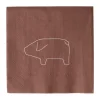 Serviette en papier Swedish pig 33x33 cm, 20 pièces, Red