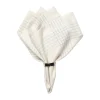 Serviette en tissu Alice 45x45 cm, Dusty blue-natural