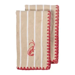 Serviette en tissu Bubba 45x45 cm lot de 2, Beige