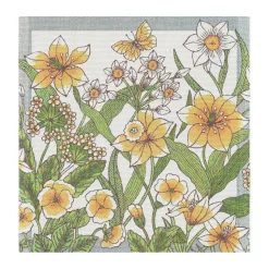 Serviette en tissu Daffodil 35x35 cm, Jaune