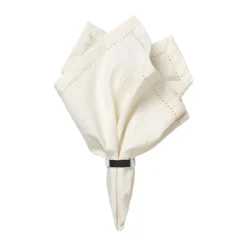 Serviette en tissu Elin 45x45 cm, Off white