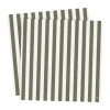 Serviette Ernst rayée 33x33 cm lot de 20, Vert-blanc