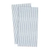 Serviette Ernst rayée 33x33 cm lot de 20, Bleu clair-blanc