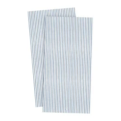 Serviette Ernst rayée 33x33 cm lot de 20, Bleu clair-blanc