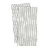 Serviette Ernst rayée 33x33 cm lot de 20, Rayé blanc-gris