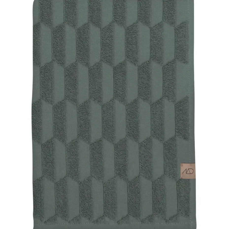 Serviette Geo 50x95 cm, Pine green