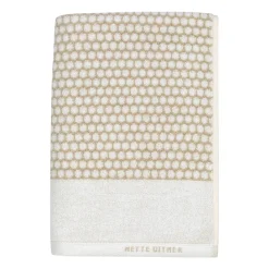 Serviette Grid 50x100 cm, Sable-blanc cassé