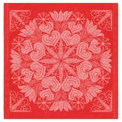 Serviette Hjärtbo 35x35 cm, Rouge