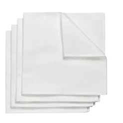 Serviette Metric 47x47 cm Lot de 4, Blanc