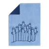 Serviette Moomin 50x70 cm, Hattifnattarna bleu