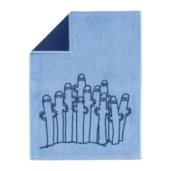Serviette Moomin 50x70 cm, Hattifnattarna bleu