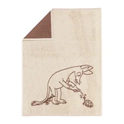 Serviette Moomin 50x70 cm, Sniff marron