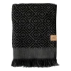 Serviette Morocco 70x135 cm, Black-greyn