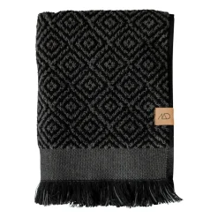 Serviette Morocco 70x135 cm, Black-greyn