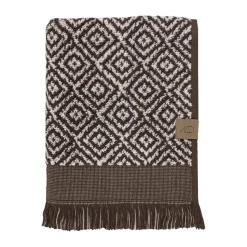 Serviette Morocco 70x135 cm, Chocolat-blanc cassé