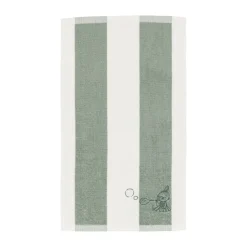 Serviette Mumin 30x50 cm, Lilla My vert-blanc