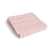 Serviette Pattern Dinner 40x40 cm, Lot de 20, Light pink-red grid