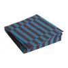 Serviette Pattern Lunch Stripe 33x33 cm Lot de 20, Anthracite-bordeaux pillar