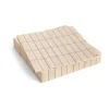 Serviette Pattern Lunch 33x33 cm, Lot de 20, Off white-blue grid