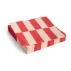 Serviette Pattern Lunch 33x33 cm, Lot de 20, Off white-red