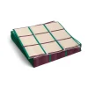 Serviette Pattern Lunch 33x33 cm, Lot de 20, Off white-silver-green braid check