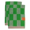 Serviette Retro, Classic green, 40x55 cm, lot de 2