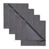 Serviette Robert Lot de 4, Gris granit