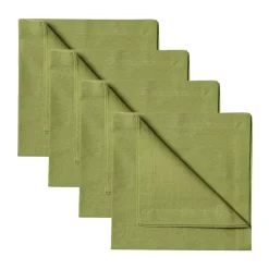 Serviette Robert Lot de 4, Vert mousse