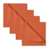 Serviette Robert Lot de 4, Orange rouille