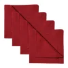 Serviette Robert Lot de 4, Rouge