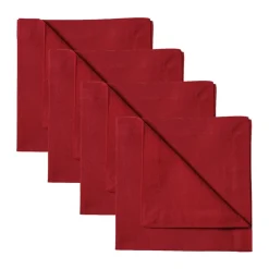 Serviette Robert Lot de 4, Rouge