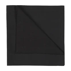 Serviette Robert Lot de 4, Noir