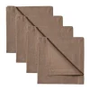 Serviette Robert Lot de 4, Brun taupe foncé