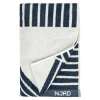 Serviette Stripes 70x140 cm , Bleu