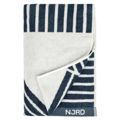 Serviette Stripes 70x140 cm , Bleu