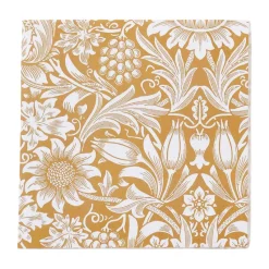 Serviette Sunflower 33x33 cm lot de 20, Golden