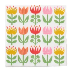 Serviette Tulip 33x33 cm lot de 20, Multi