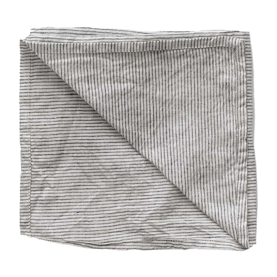 Serviette Washed linen, Pinstripe