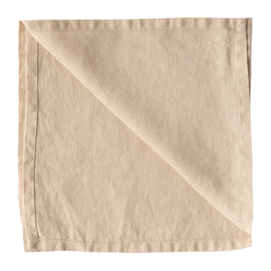 Serviette Washed linen, Sable