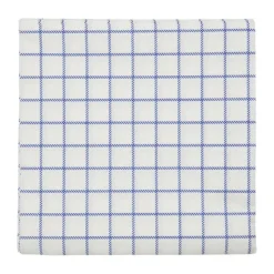Serviettes Check 20x20 cm, Bleu