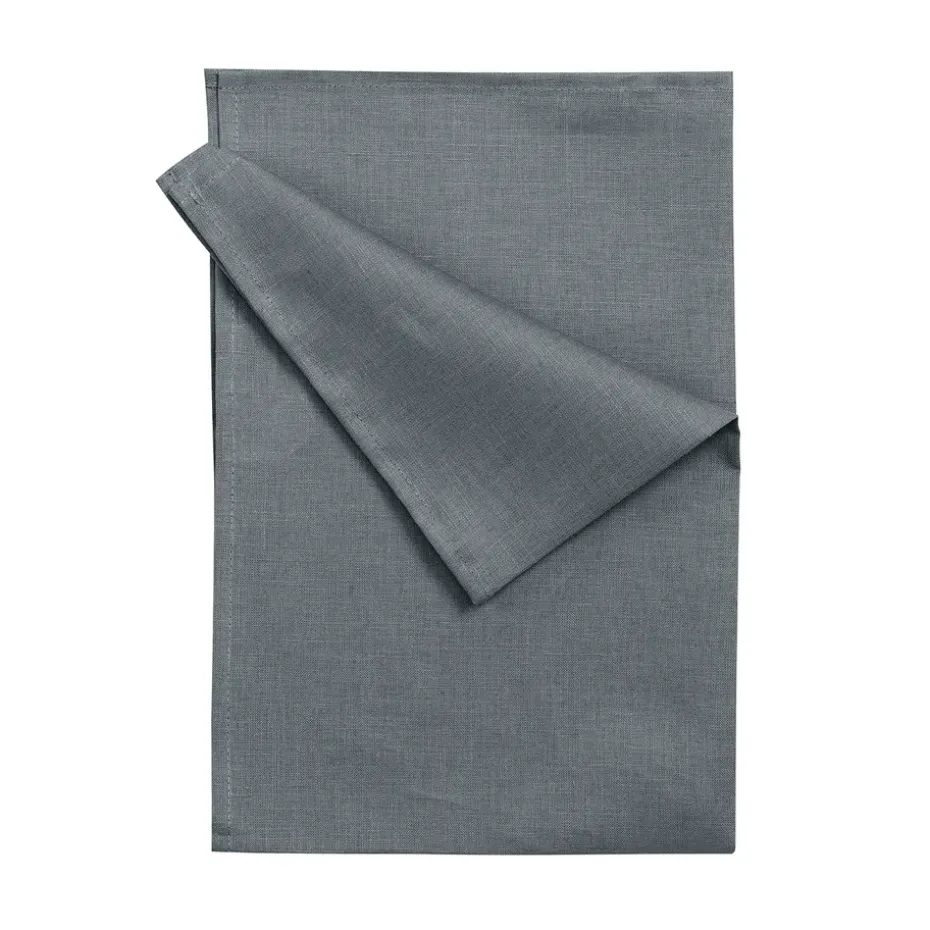 Serviettes de cuisine Clean 47x70 cm lot de 2, Bleu fumé