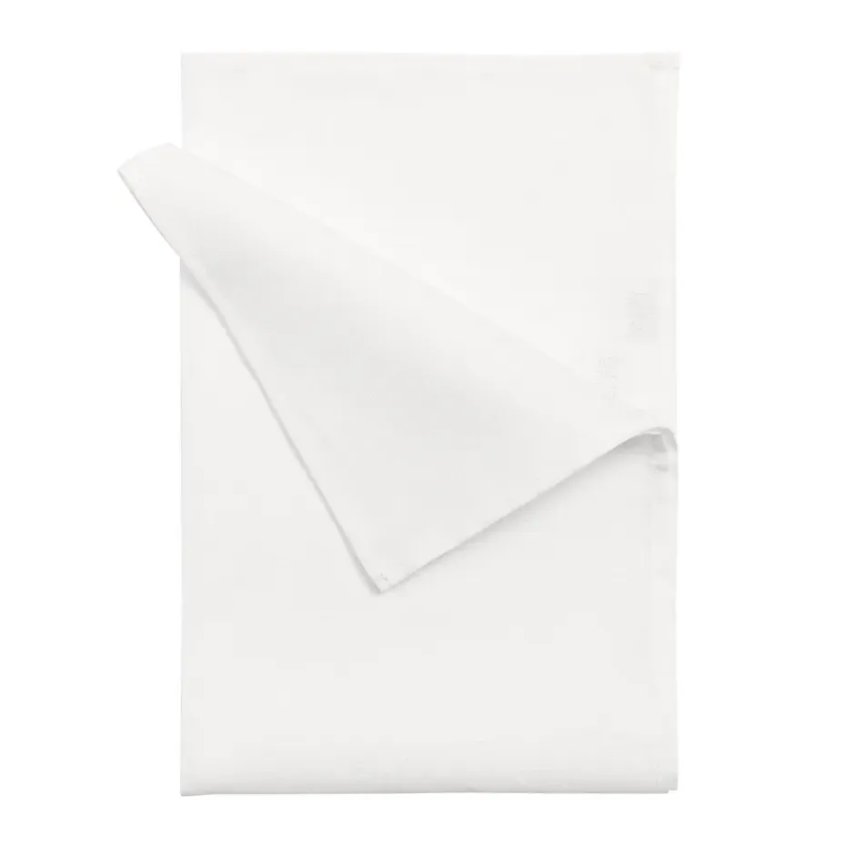 Serviettes de cuisine Clean 47x70 cm lot de 2, Blanc