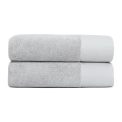 Serviettes de douche Juniper 70x140 cm lot de 2, Stone Grey