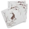 Serviettes de papier Alveskog paquet de 20, Blanc-brun